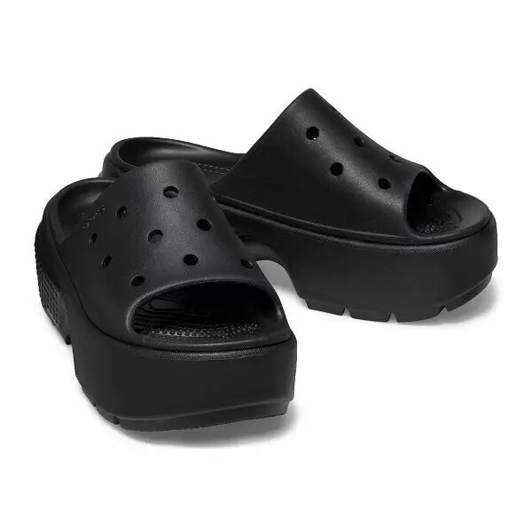 Crocs Γυναικεία Stomp Slide 209346-001 Black - Image 3