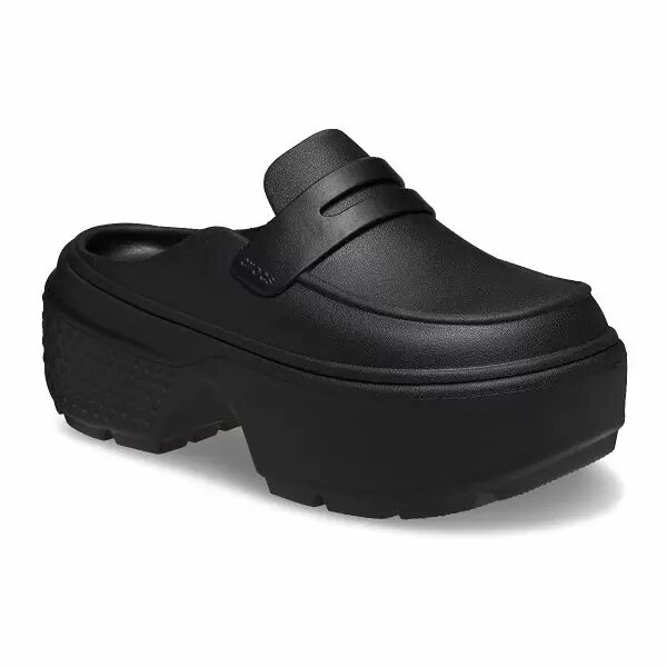 Crocs Γυναικεία Stomp Loafer Clog 209937-060 Black - Image 4