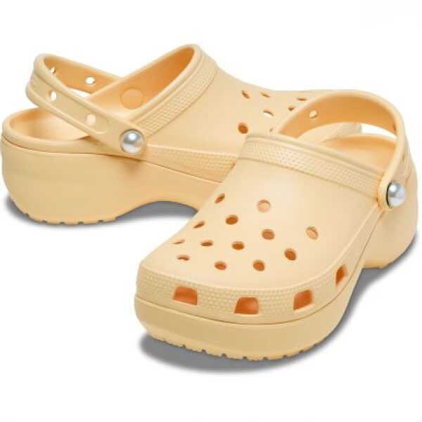 Crocs Classic Platform Pearl Clog 211231-78Z Golden Hour - Image 3