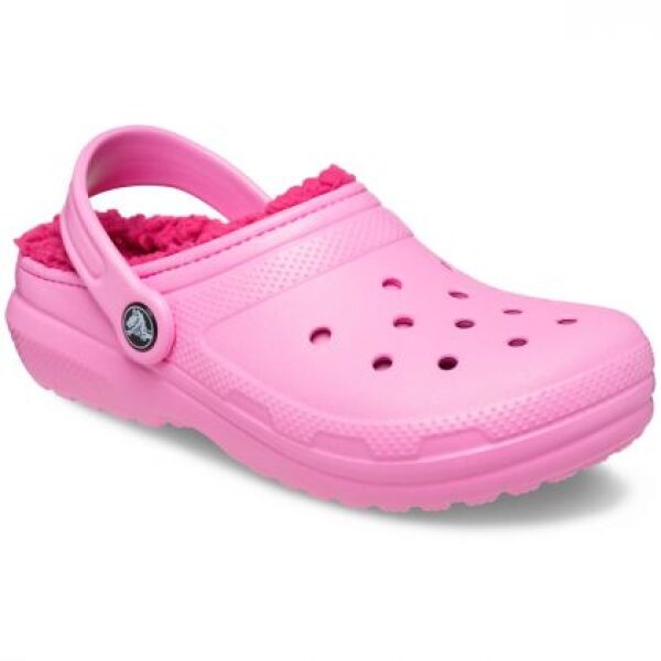 Crocs Classic Lined Clog παιδικές παντόφλες με γούνα 207010-6SW Taffy Pink - Image 2