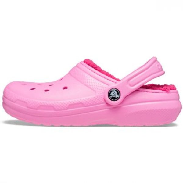 Crocs Classic Lined Clog παιδικές παντόφλες με γούνα 207010-6SW Taffy Pink - Image 3