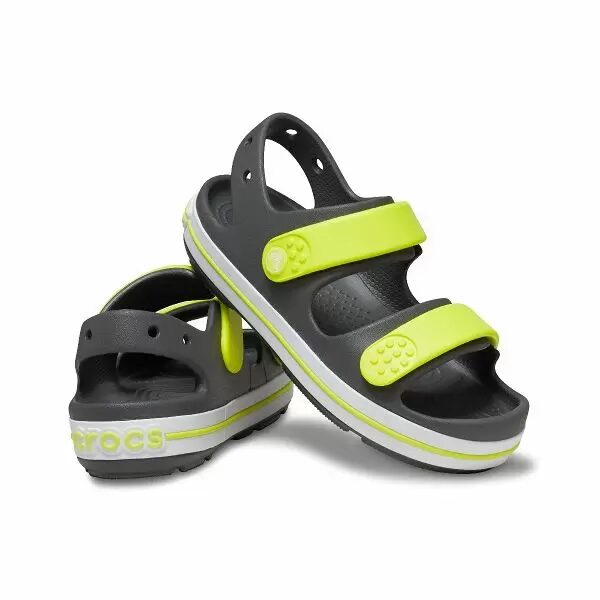 Crocs Kids Crocband Cruiser Sandal 209423-1NJ Slate Grey/Acidity - Image 3