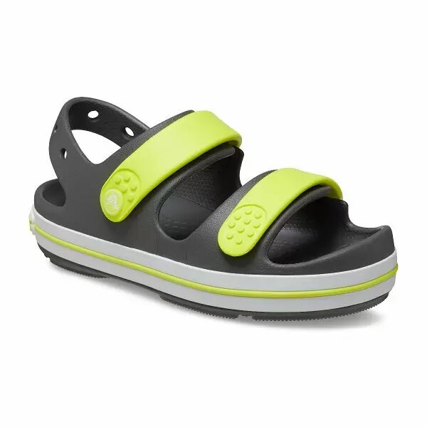 Crocs Kids Crocband Cruiser Sandal 209423-1NJ Slate Grey/Acidity - Image 4