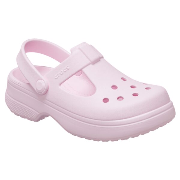 Crocs Kids Unisex Classic Mary Jane Clog 210615-6ZW Pink Milk - Image 5